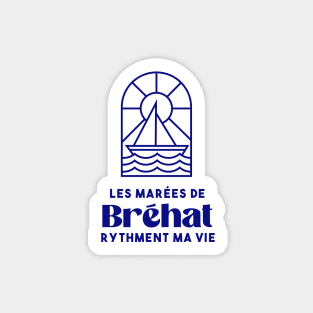 The tides of Bréhat give rhythm to my life - Brittany Morbihan 56 Mer Vacances Plage Sticker